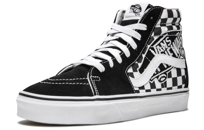 VANS SK8 OTW Patch Черный Высокие Кроссовки для Скейтбординга Унисекс Черный Белый — изображение 2