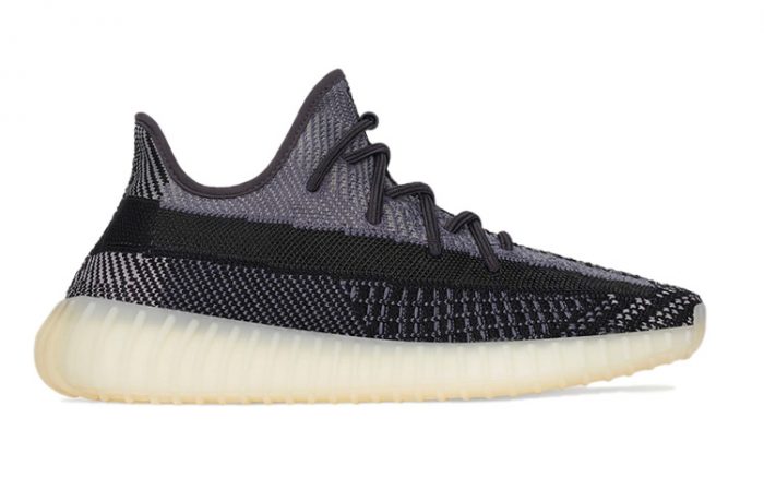 Adidas Originals Yeezy Boost 350 V2 Carbon Low Top Casual Unisex Black Adidas Originals Yeezy Boost 350 V2 Угольный Низкий Топ Повседневный Унисекс Черный — изображение 2