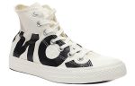Converse Chuck Taylor All Star Letter Logo Легкий Anti Slip High Top Скейтборд Кроссовки Унисекс Молочно-белый — изображение 2