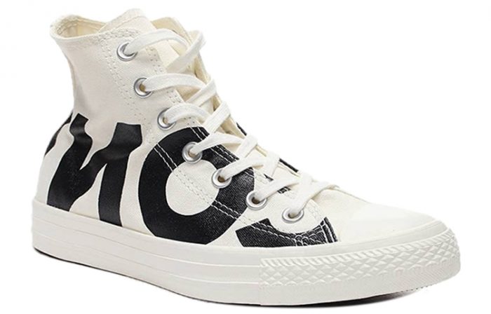 Converse Chuck Taylor All Star Letter Logo Легкий Anti Slip High Top Скейтборд Кроссовки Унисекс Молочно-белый — изображение 2