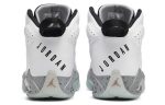 Джордан Lift Off Амортизаторы Shock Absorbers Противоскользящие Устойчивые к износу MID Топ Винтажные баскетбольные кроссовки Мужские Белые Серые — изображение 5
