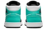 Jordan Air Jordan 1 MID 'Остров Зеленый' Высокие Топы Винтажные Баскетбольные Кроссовки Мужские Синий Черный Белый — изображение 5