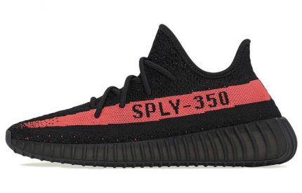 Adidas Originals Yeezy Boost 350 V2 'Основной черный Красный' Низкий топ повседневный унисекс выпуск 2022 года