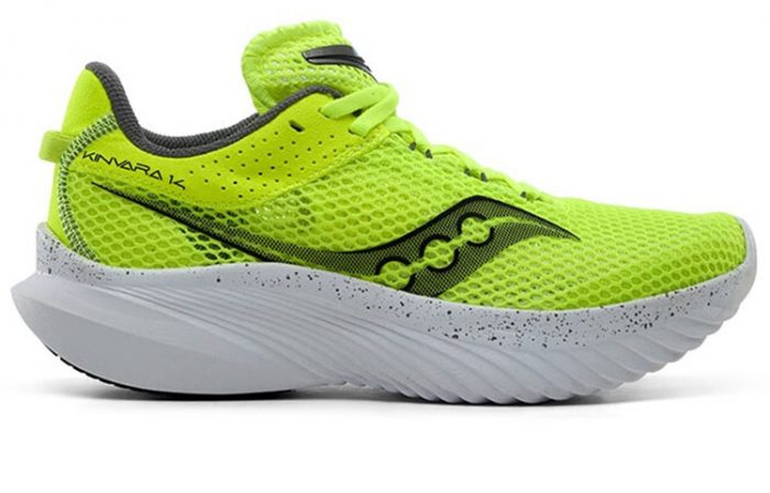 Saucony Kinvara Elite 14 Устойчивый к истиранию Низкий топ Тренировочные кроссовки для спринта Беговые кроссовки Унисекс Желтый Черный — изображение 2
