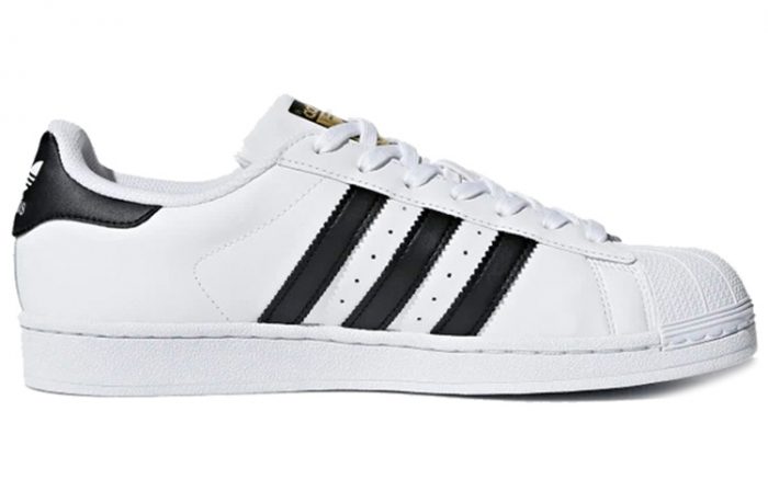 Adidas Originals SUPERSTAR LOW Скейтборд Кроссовки Унисекс Черный Белый — изображение 2