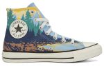 Converse Chuck Taylor All Star Нижняя юбка Резистентные амортизаторы Высокие кроссовки для скейтбординга Унисекс Swift Синий — изображение 2