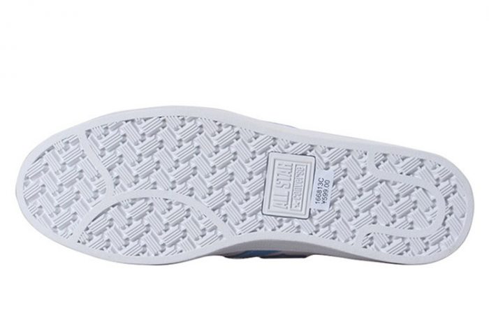 Конверс Cons Pro Leather Slip-Resistant Shock Absorbers High Top Скейтборд Кроссовки Unisex Белый Синий — изображение 5