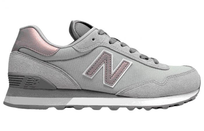 New Balance NB 515 Дышащий Низкий Топ Повседневные Городские Кроссовки для Коммутирования и Бега Женские Серый Розовый — изображение 2