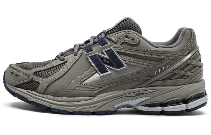 New Balance NB 1906R Амортизация Износостойкий Низкий Топ Беговые кроссовки Унисекс Серый — изображение 1