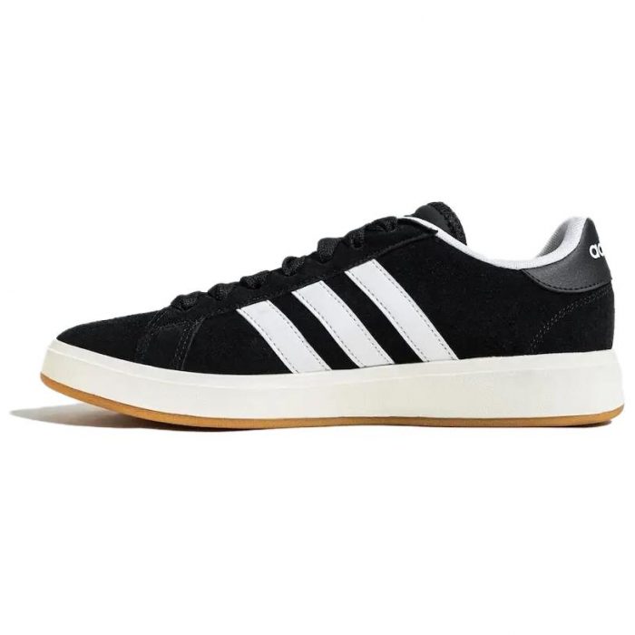 Adidas Grand Court Base 00s Устойчивые к истиранию низкие скейтборд-кроссовки Unisex Черный Белый — изображение 3