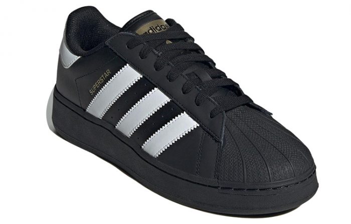 Adidas Originals SUPERSTAR XLG Low Топ Скейтборд Кроссовки Унисекс Черный — изображение 3