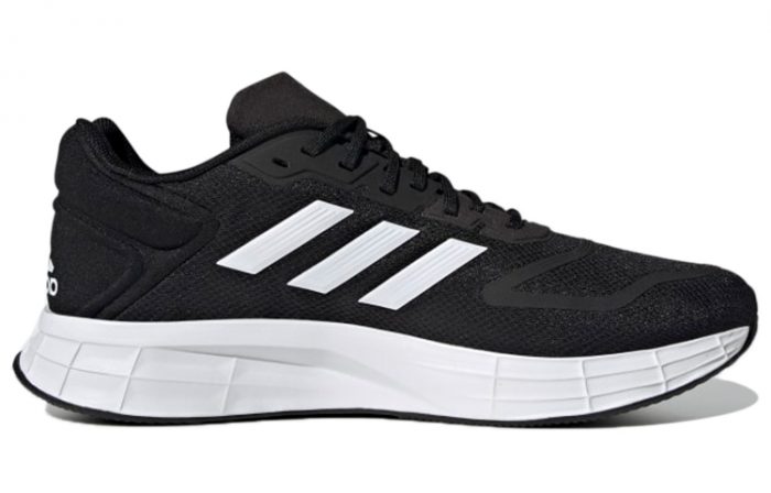 Adidas Duramo 10 Амортизация Дышащий Легкий Низкий Топ Повседневные Тренировочные Беговые Кроссовки Мужские Черный Белый — изображение 2