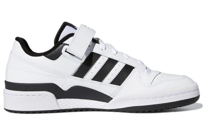 Adidas Originals FORUM Низкие Аbrasion-Resistant Low Top Скейтборд Кроссовки Унисекс Белый Черный — изображение 2