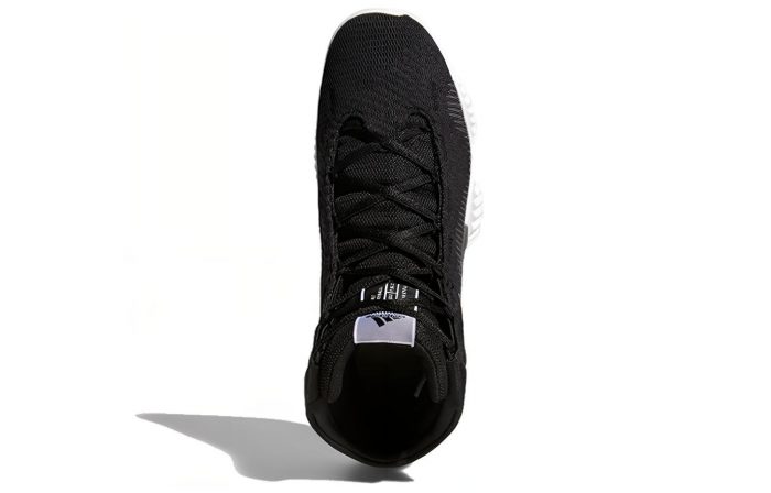 Adidas Pro Bounce 2018 Амортизаторы Slip-resistant MID Топ Баскетбольные кроссовки для игры Мужской Черный белый — изображение 4