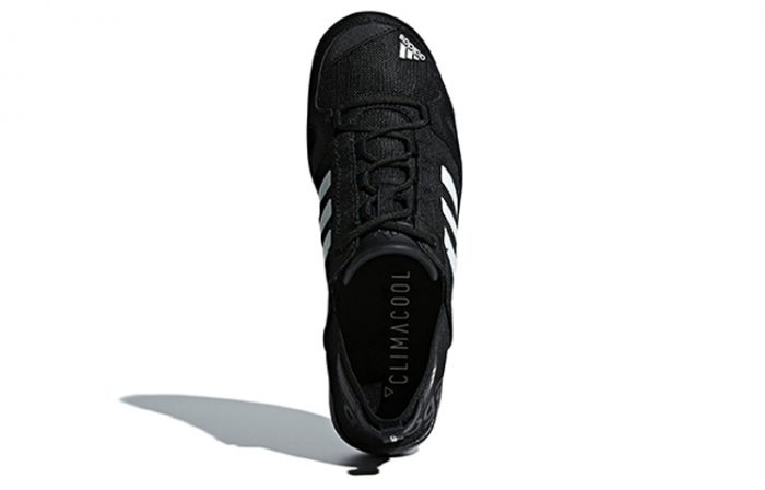 Adidas Climacool Дышащие Низкие Беговые Кроссовки Унисекс Черно-Белые — изображение 5