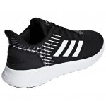 Adidas Asweerun Slip-resistant Abrasion-resistant Low Top Casual City Commute Running Shoes Men's Black White — изображение 4