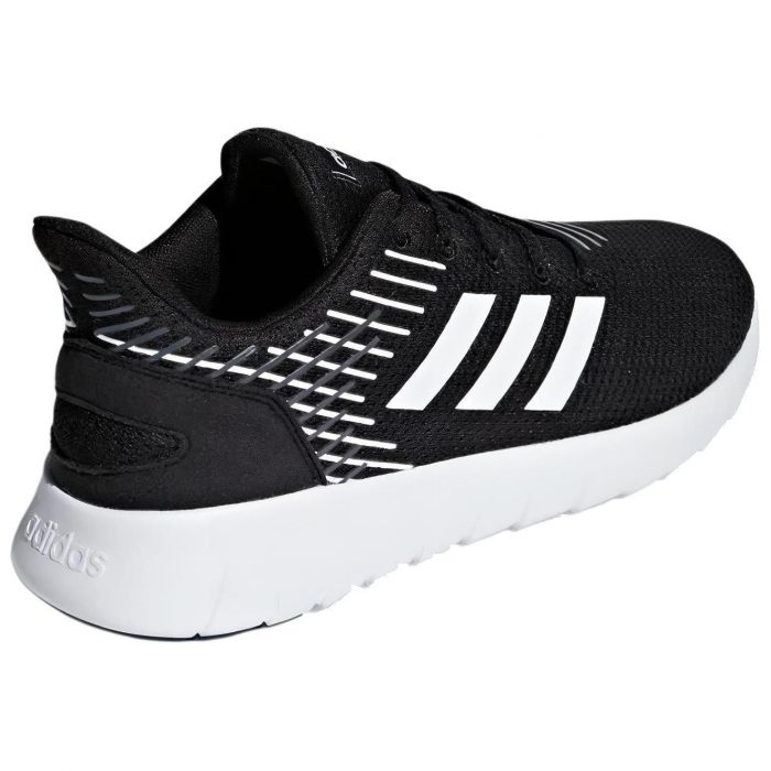 Adidas Asweerun Slip-resistant Abrasion-resistant Low Top Casual City Commute Running Shoes Men's Black White — изображение 4