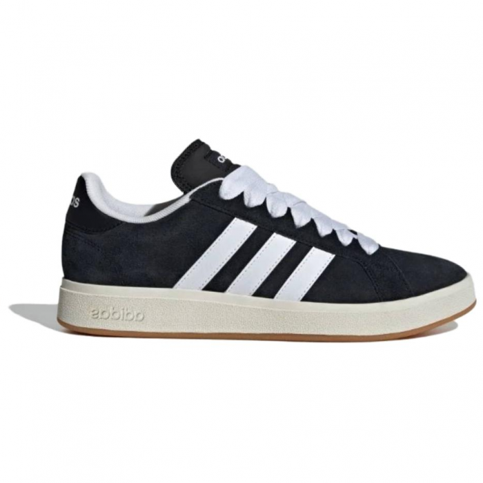 Adidas Grand Court Base 00s Low Топ Скейтборд Кроссовки Унисекс Черный Белый — изображение 2