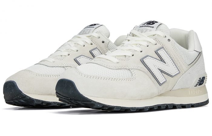 New Balance NB 574 Low Топ Беговые кроссовки Унисекс Серый Белый — изображение 3