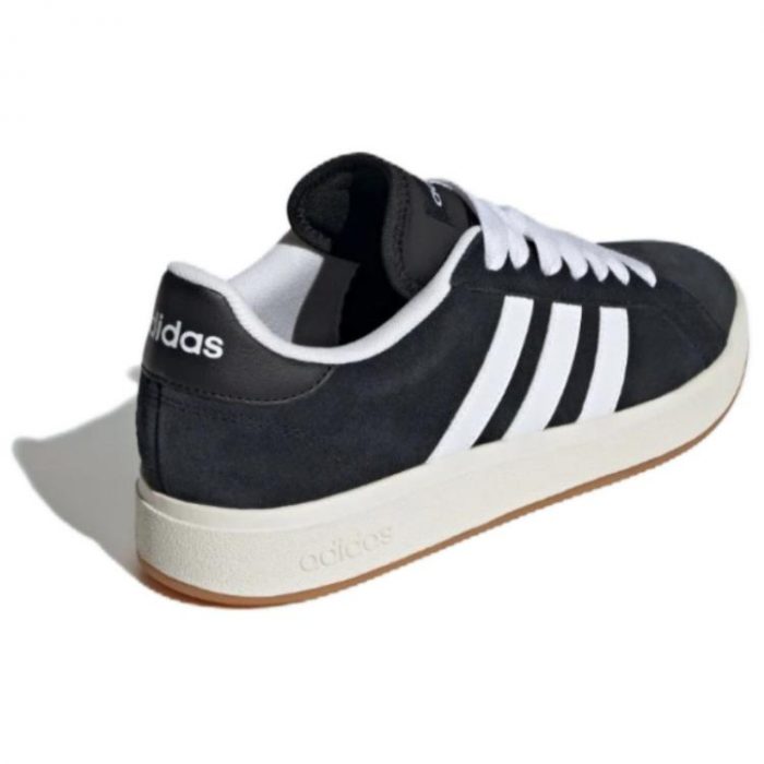 Adidas Grand Court Base 00s Low Топ Скейтборд Кроссовки Унисекс Черный Белый — изображение 3