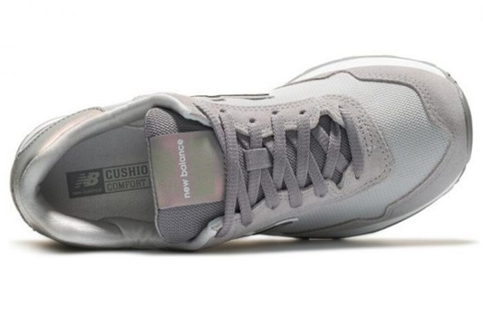 New Balance NB 515 Дышащий Низкий Топ Повседневные Городские Кроссовки для Коммутирования и Бега Женские Серый Розовый — изображение 4