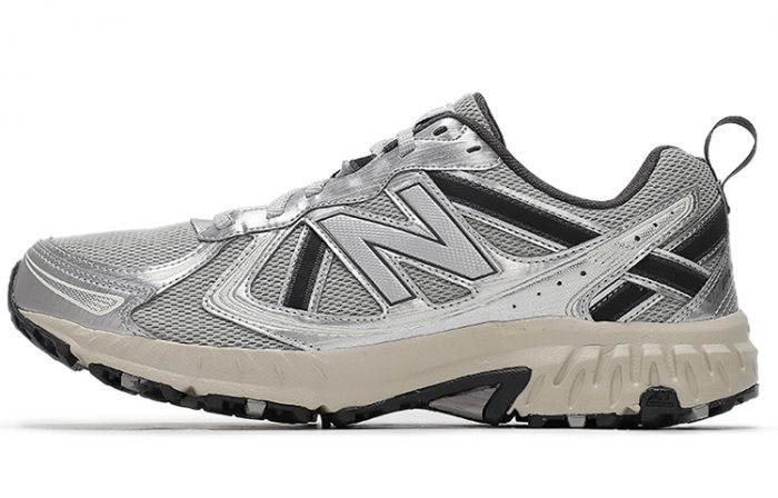 New Balance NB 410 V5 Устойчивый к истиранию Низкий верх Trail Бег Городской Коммутирование Беговые кроссовки Унисекс Серебряный — изображение 1