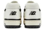 New Balance NB 550 Противоскользящий Устойчивый к истиранию Легкий Низкий Топ Винтажные Баскетбольные Кроссовки Унисекс Белый Черный — изображение 6