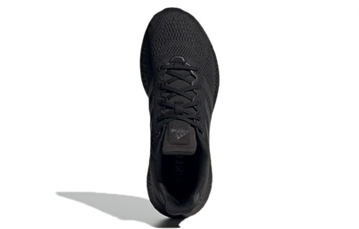 Adidas Pure Boost 21 Амортизация устойчивость к истиранию дышащие низкий верх беговые кроссовки унисекс черный — изображение 5