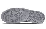 Jordan Air Jordan 1 MID 'Свет Дым GREY' MID Топ Винтажные баскетбольные кроссовки Мужской Серый белый черный — изображение 5