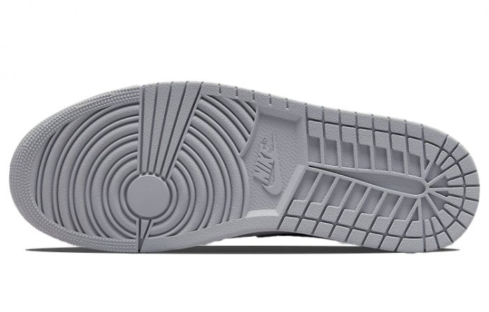 Jordan Air Jordan 1 MID 'Свет Дым GREY' MID Топ Винтажные баскетбольные кроссовки Мужской Серый белый черный — изображение 5