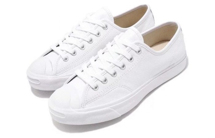 Конверс Jack Purcell Low Топ Скейтборд Кроссовки Унисекс Белый — изображение 3