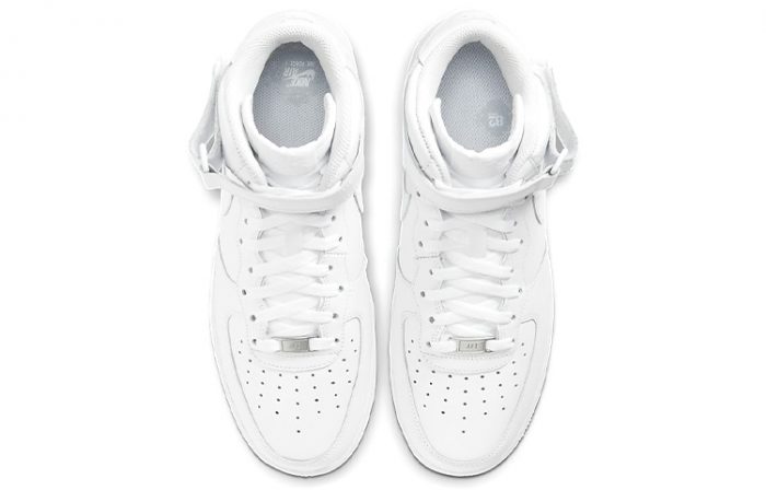 Nike Air FORCE 1 07 MID Топ Скейтборд Кроссовки Мужские Белые — изображение 4