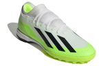 Adidas X Crazyfast.3 TF Шипы Твердый грунт Искусственные шипы Футбольные бутсы Унисекс Зеленый Черный Белый — изображение 3