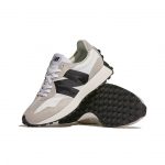 New Balance NB 327 Устойчивый к истиранию Низкий Топ Повседневная Городская Коммутерская Беговая Обувь Мужская Серый Черный Белый — изображение 4