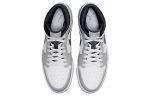 Jordan Air Jordan 1 MID 'Свет Дым GREY' MID Топ Винтажные баскетбольные кроссовки Мужской Серый белый черный — изображение 4