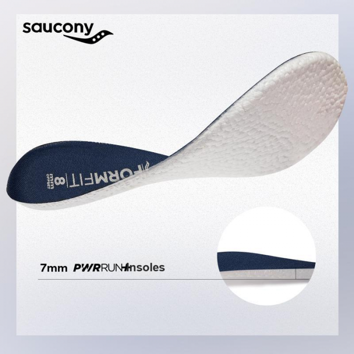 Saucony RIDE 17 Амортизаторы Slip-Resistant Дышащий Низкий Топ Тренировочные Спринт Беговые кроссовки Мужские Светло-Серый — изображение 7