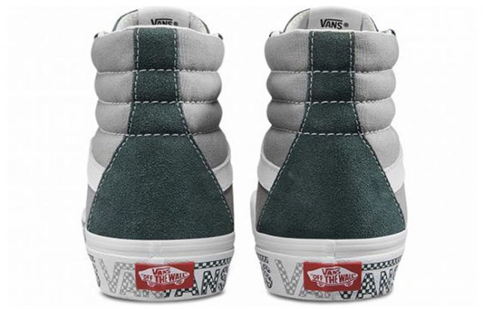 VANS SK8 High Топ Скейтборд Кроссовки Унисекс Серый Зеленый — изображение 5