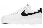 Nike Air FORCE 1 'Белый и Черный' Противоскользящие Низкие Кроссовки для скейтбординга Мужские Белый Черный