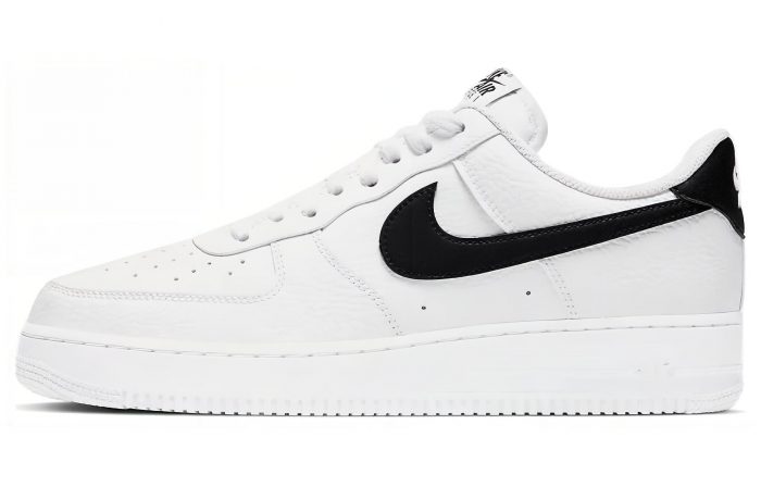 Nike Air FORCE 1 'Белый и Черный' Противоскользящие Низкие Кроссовки для скейтбординга Мужские Белый Черный — изображение 1