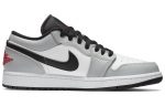 Jordan Air Jordan 1 'Свет Дым GREY' Низкие кеды Винтажные баскетбольные кроссовки Унисекс Дымчато-серый — изображение 2