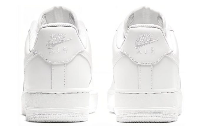 Nike Air Force 1 'Triple White' Устойчивые к истиранию низкие скейтборд-кроссовки Женские Чисто белый — изображение 5