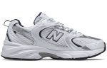 New Balance NB 530 Амортизация устойчивость к истиранию дышащий низкий топ для бега унисекс белый серебряный ширина D — изображение 2