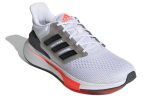 Adidas EQ21 Run Устойчивый к истиранию Дышащие Низкие Беговые кроссовки Мужские Белый Черный Оранжевый — изображение 3