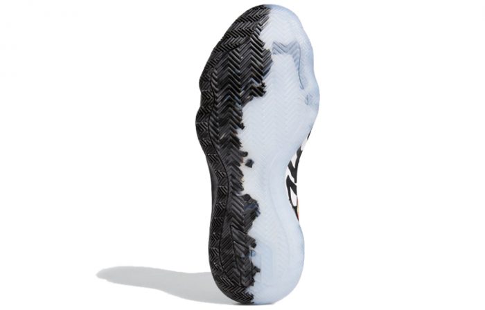 Adidas Dame 6 Slip Резистентный к истиранию Легкий MID Баскетбольные кроссовки Мужской Черный Красный Азиатская Версия — изображение 5