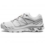 SALOMON XT 6 Дышащий Амортизирующий Водонепроницаемый Низкий Топ Беговые Кроссовки Унисекс Белый