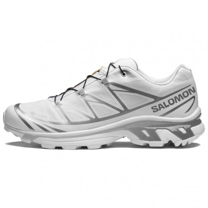 SALOMON XT 6 Дышащий Амортизирующий Водонепроницаемый Низкий Топ Беговые Кроссовки Унисекс Белый — изображение 1