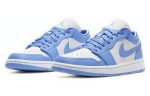 Jordan Air Jordan 1 Университетский синий устойчивый к истиранию низкий топ винтажные баскетбольные кроссовки женские университетский синий — изображение 3