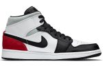Jordan Air Jordan 1 MID SE MID Топ Винтажные баскетбольные кроссовки Мужской Белый Красный — изображение 2