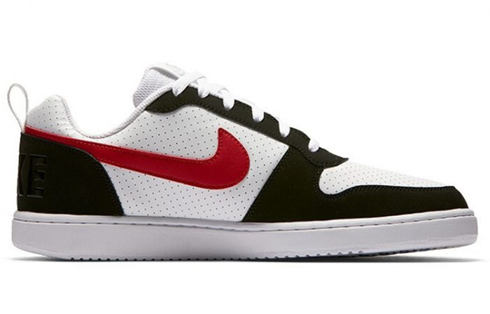 Nike Court Borough Low Топ Скейтборд Кроссовки Мужские Черный Белый Красный — изображение 2