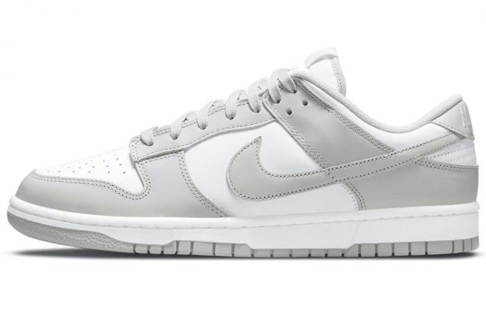 Nike Dunk Retro 'GREY Fog' Устойчивые к истиранию Низкие Скейтборд Кроссовки Мужские Серый Белый — изображение 1